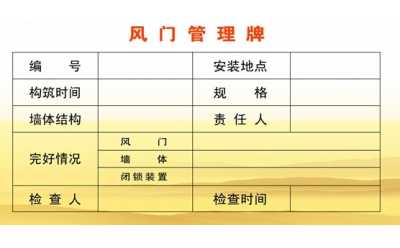 風(fēng)門(mén)技術(shù)標(biāo)準(zhǔn)